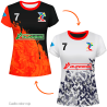 Camiseta reversible de mujer 100% fullprint personalizada