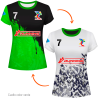 Camiseta reversible de mujer 100% fullprint personalizada