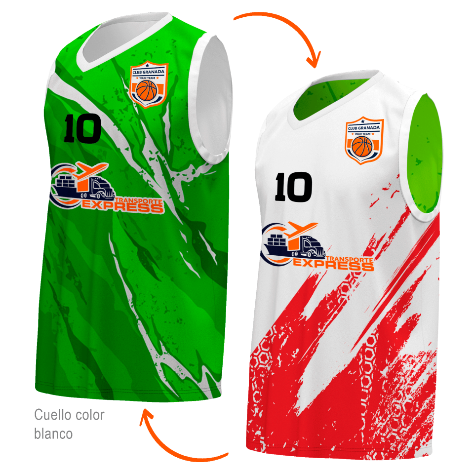 Camiseta reversible sin mangas 100% fullprint personalizada