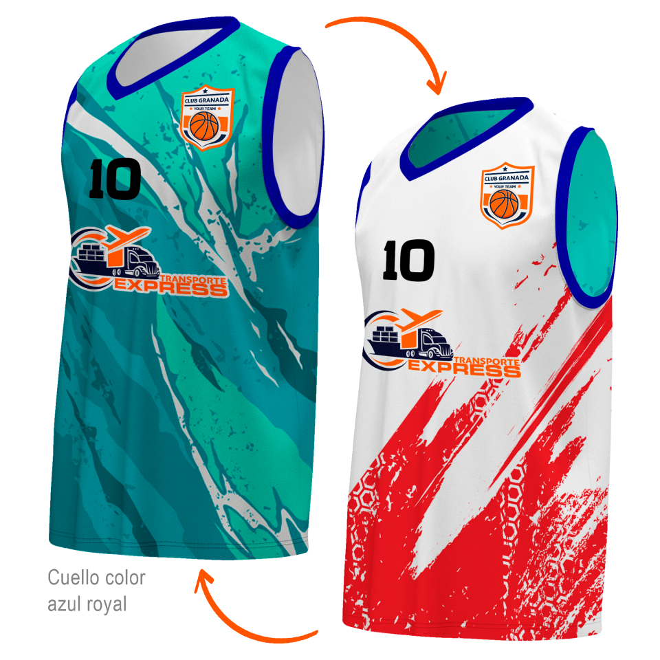 Camiseta reversible sin mangas 100% fullprint personalizada