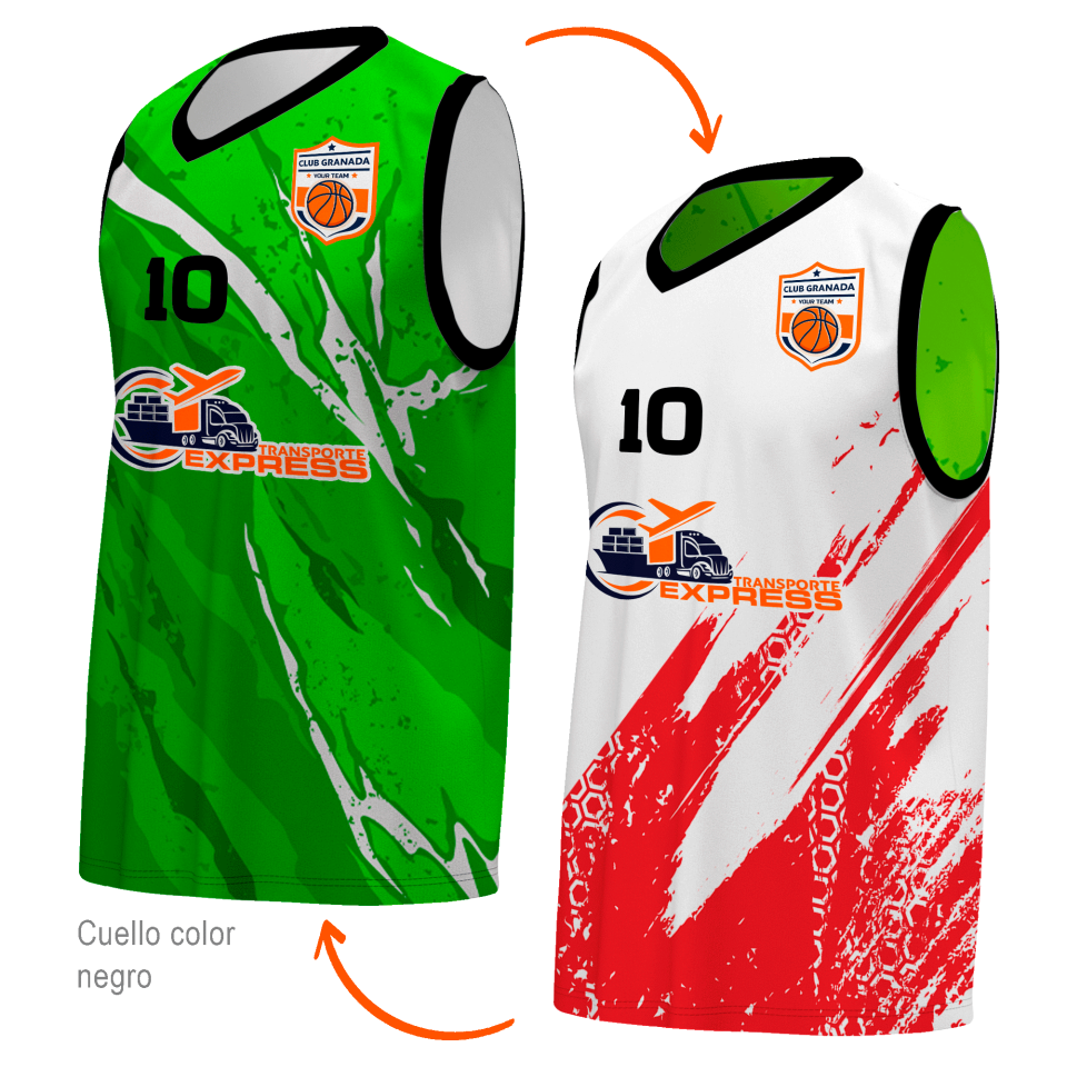 Camiseta reversible sin mangas 100% fullprint personalizada