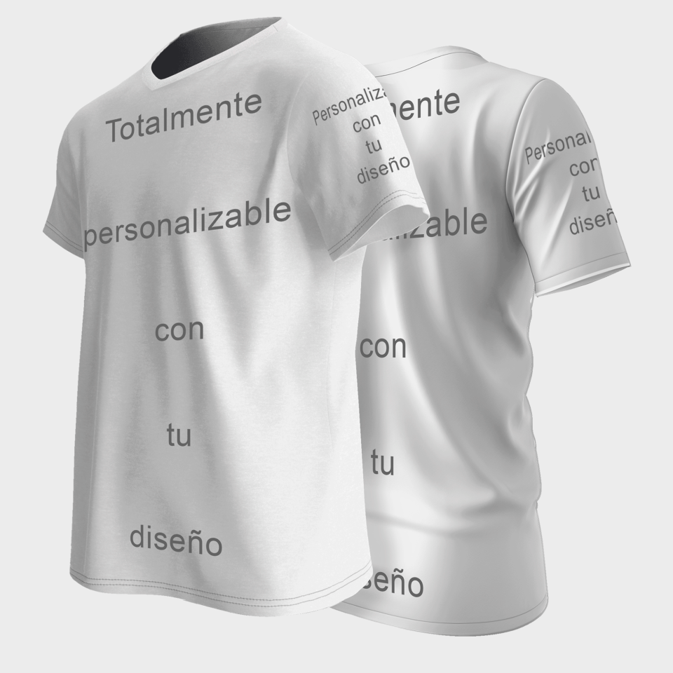 Camiseta multideporte cuello pico 100% fullprint personalizada