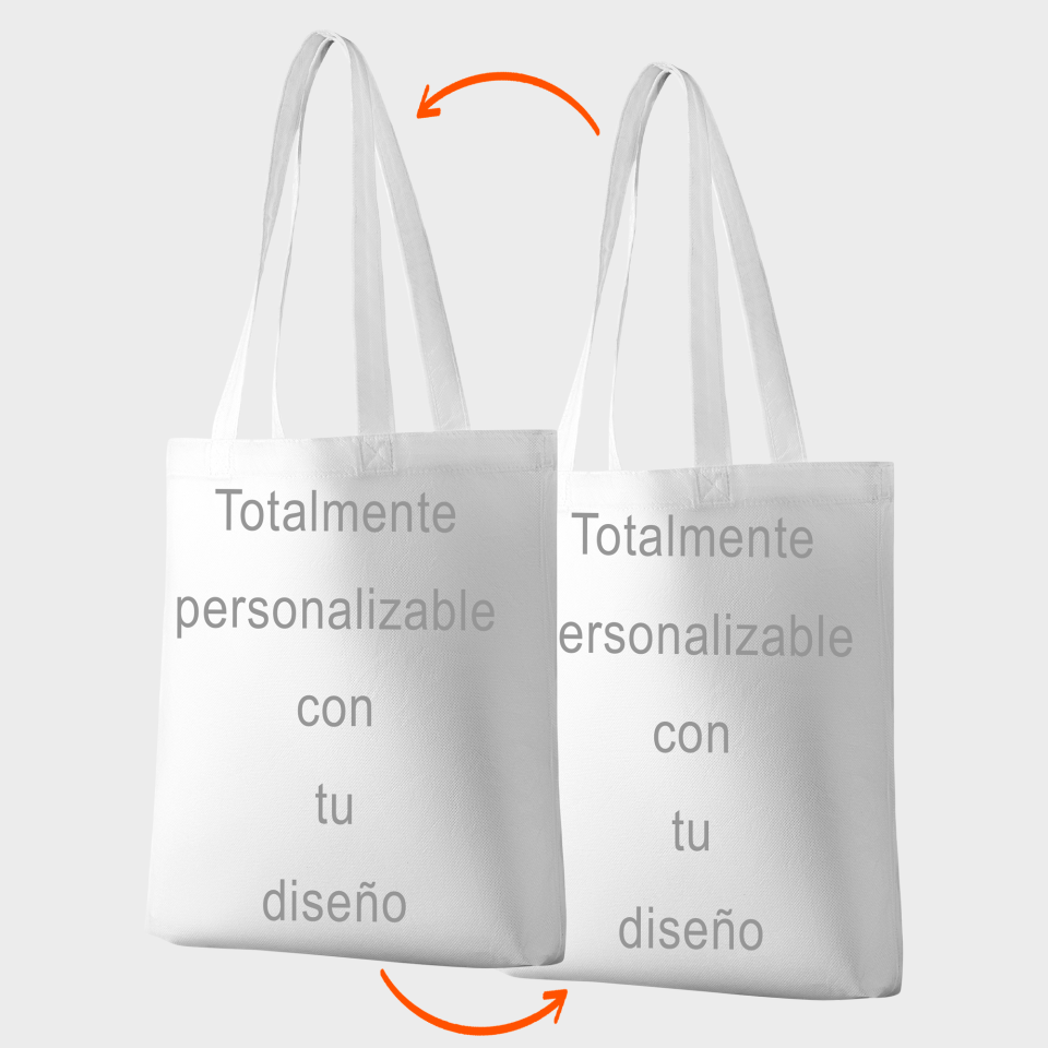 Bolsa tote bag asas largas 100% fullprint personalizada