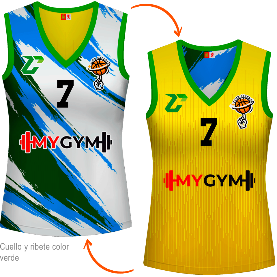 Camiseta reversible sin mangas de mujer 100% fullprint personalizada