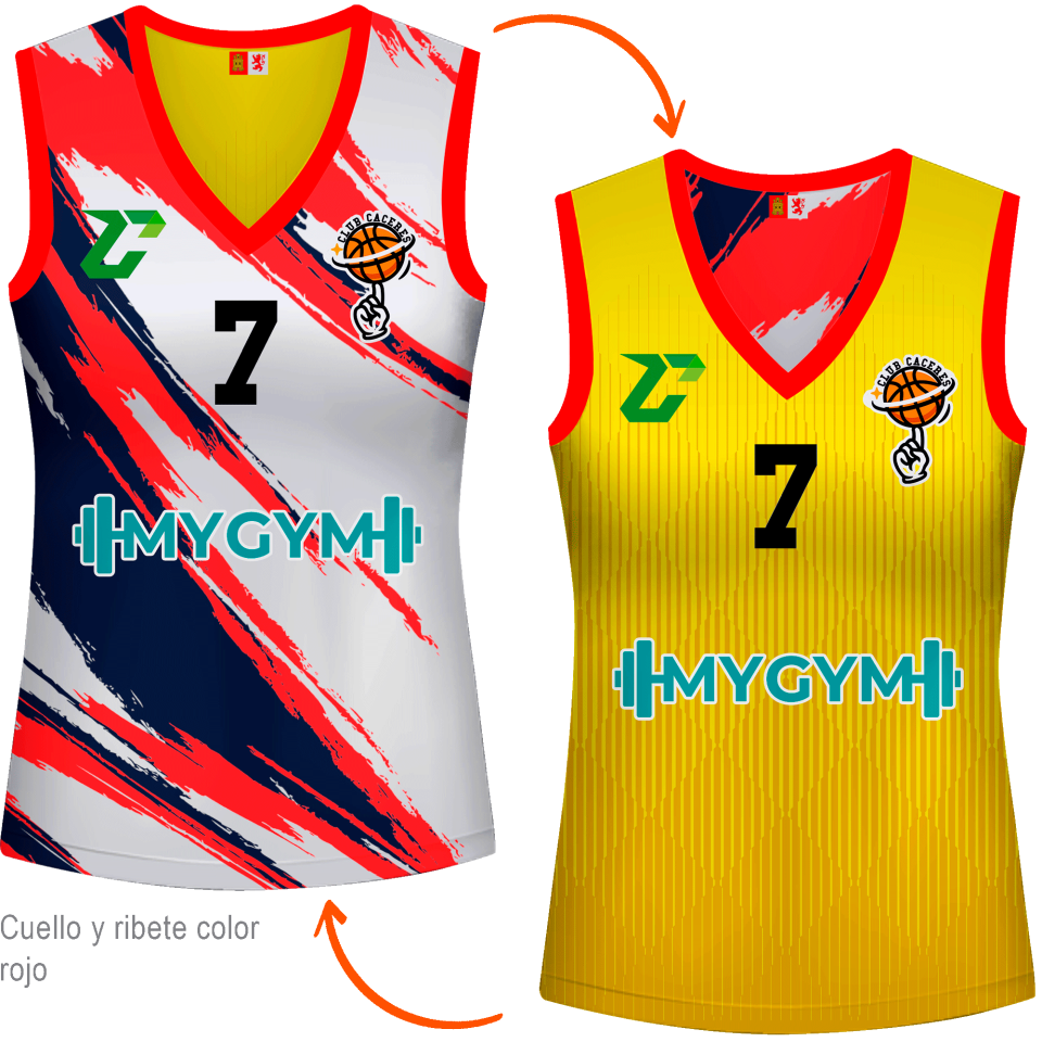 Camiseta reversible sin mangas de mujer 100% fullprint personalizada