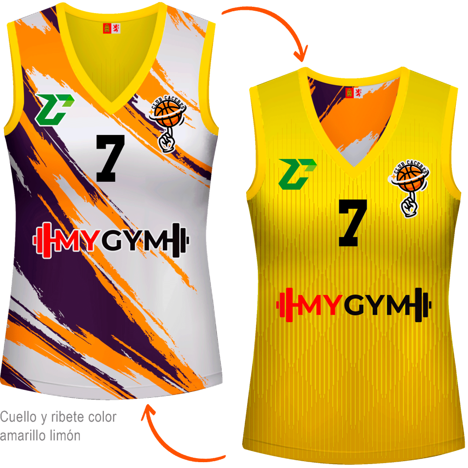 Camiseta reversible sin mangas de mujer 100% fullprint personalizada