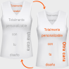Camiseta reversible sin mangas de mujer 100% fullprint personalizada