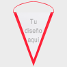 Banderín triangular 23x30cm personalizado una cara