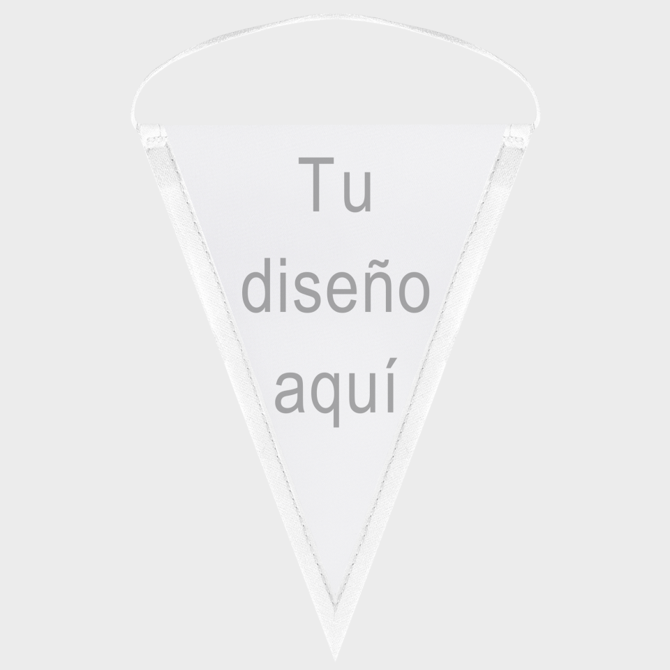 Banderín triangular 18x25cm personalizado una cara
