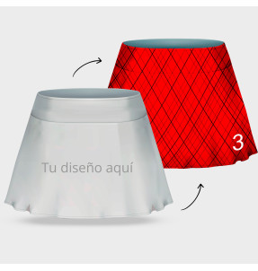 Falda pantalón pádel 100% fullprint personalizada
