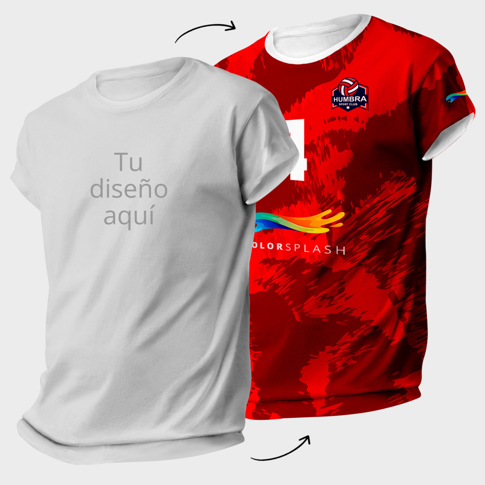 Camiseta voley 100% fullprint personalizada