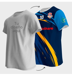 Camiseta reversible 100% fullprint personalizada