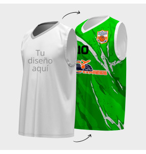 Camiseta reversible sin mangas 100% fullprint personalizada