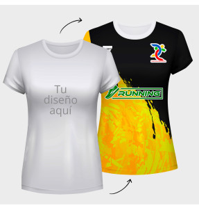 Camiseta reversible de mujer 100% fullprint personalizada
