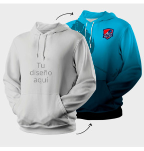 Sudadera con capucha 100% fullprint personalizada