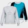 Sudadera cuello redondo de mujer 100% fullprint personalizada