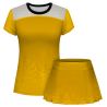 Conjunto pádel mujer manga corta sublimado modelo corte