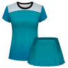 Conjunto pádel mujer manga corta sublimado modelo corte