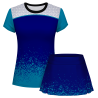 Conjunto pádel mujer manga corta sublimado modelo corte