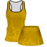 Conjunto pádel mujer tirantes sublimado modelo líneas
