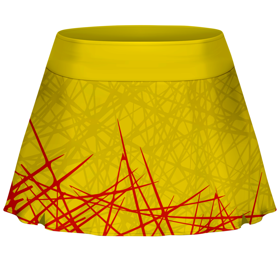 Conjunto pádel mujer tirantes sublimado modelo líneas