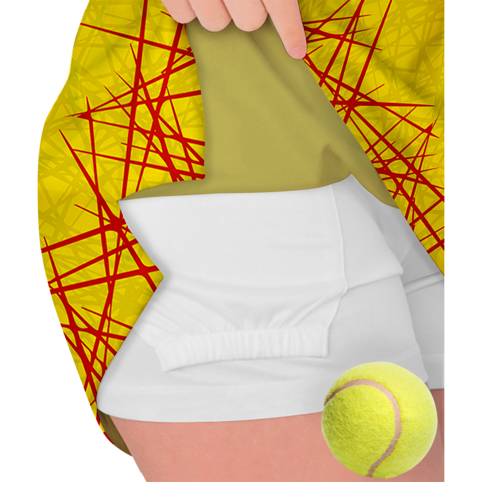 Conjunto pádel mujer tirantes sublimado modelo líneas