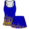 Conjunto pádel mujer tirantes sublimado modelo líneas
