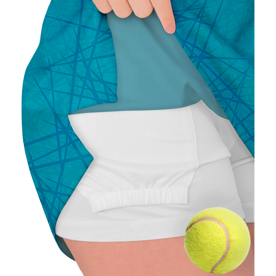 Conjunto pádel mujer tirantes sublimado modelo líneas