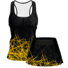 Conjunto pádel mujer tirantes sublimado modelo líneas