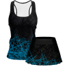 Conjunto pádel mujer tirantes sublimado modelo líneas