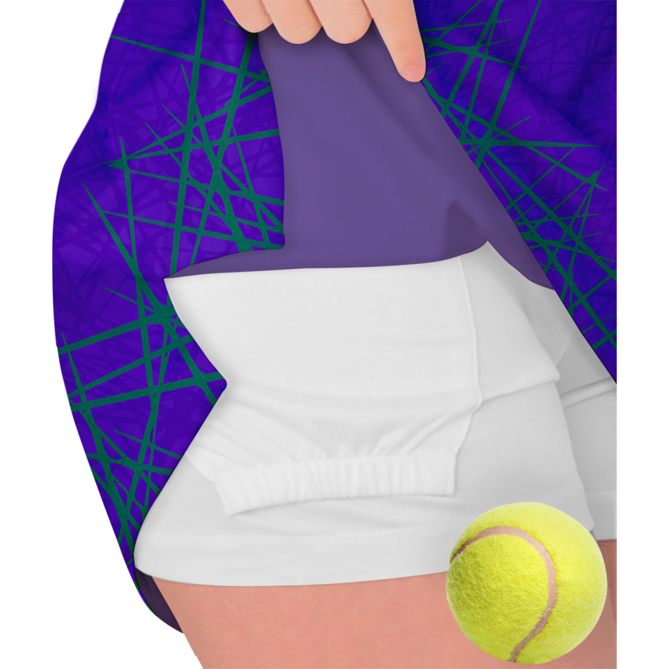 Conjunto pádel mujer tirantes sublimado modelo líneas