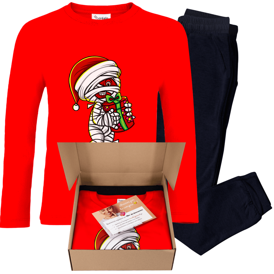 Pijama infantil Momia Navideña