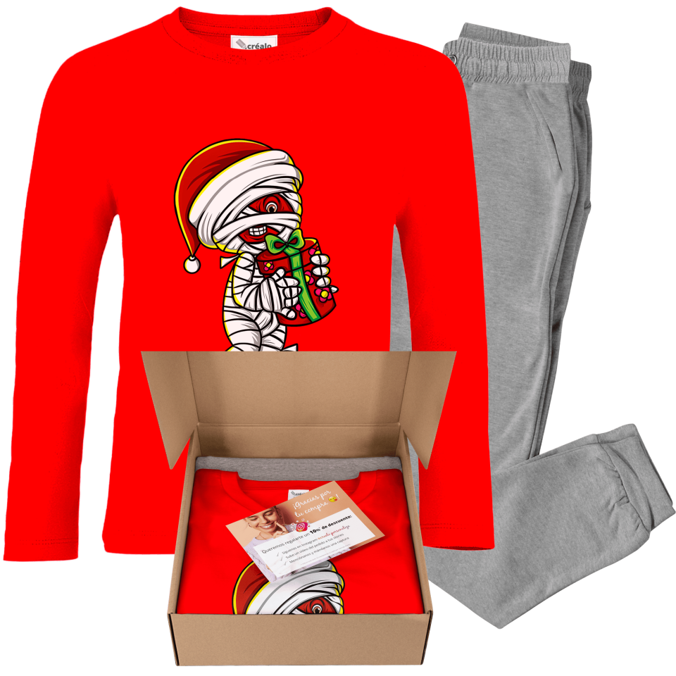 Pijama infantil Momia Navideña