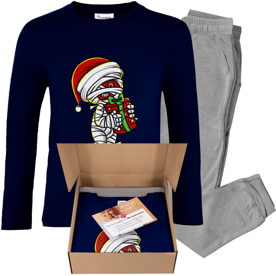 Pijama infantil Momia Navideña