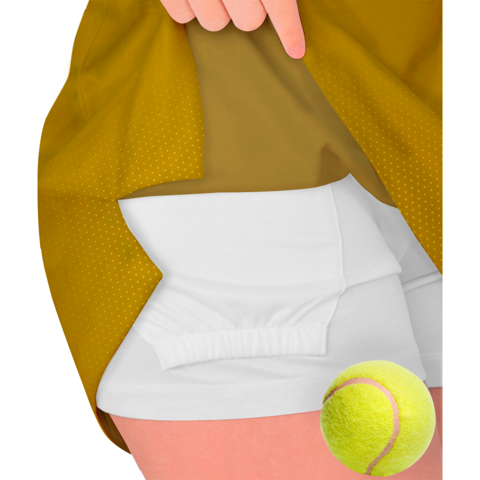 Conjunto pádel mujer manga corta sublimado modelo degradado