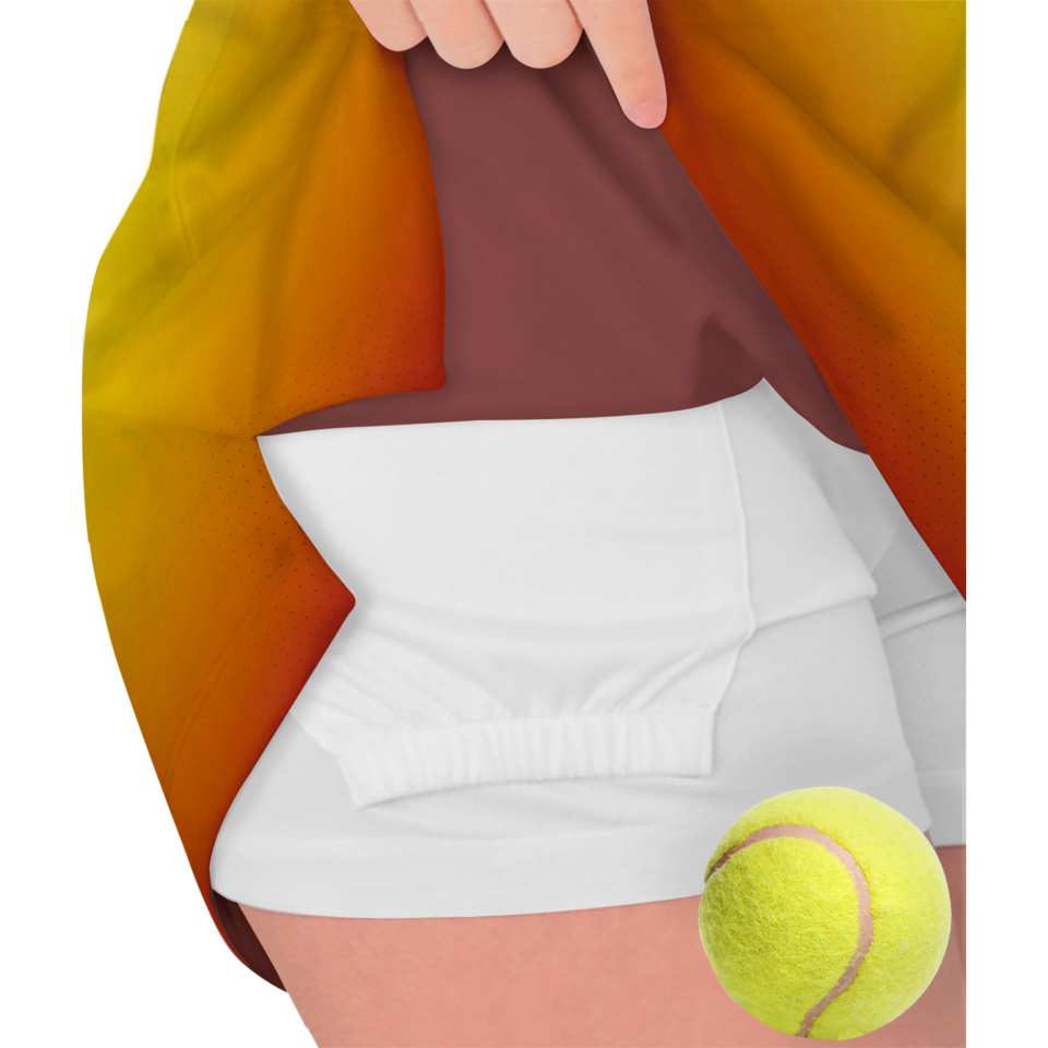 Conjunto pádel mujer manga corta sublimado modelo degradado