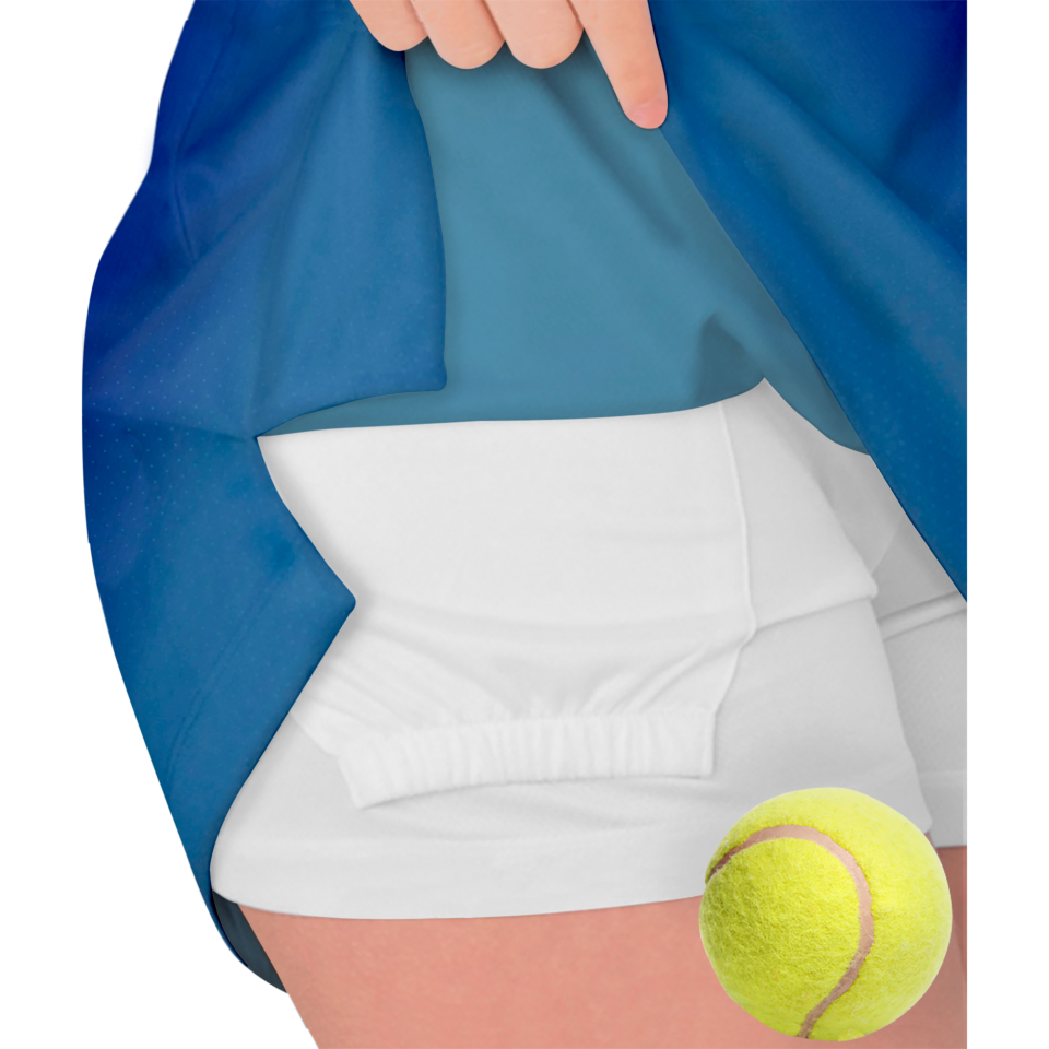 Conjunto pádel mujer manga corta sublimado modelo degradado