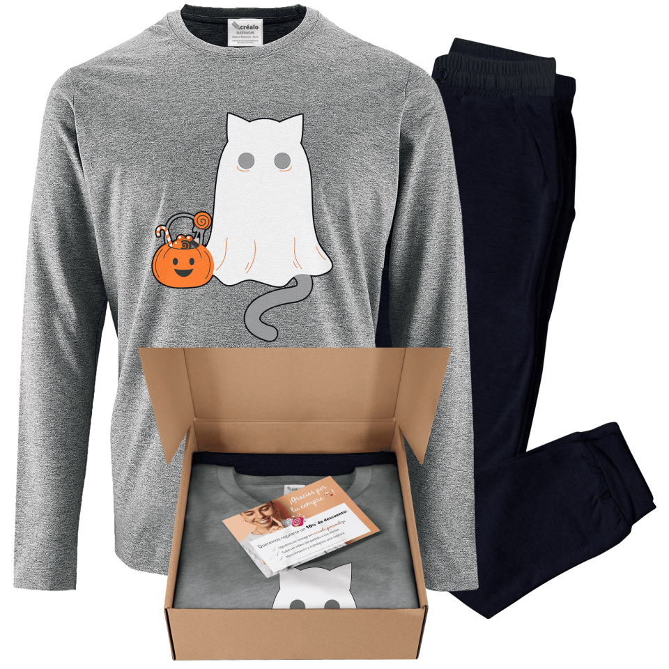 Pijama Gato Fantasma