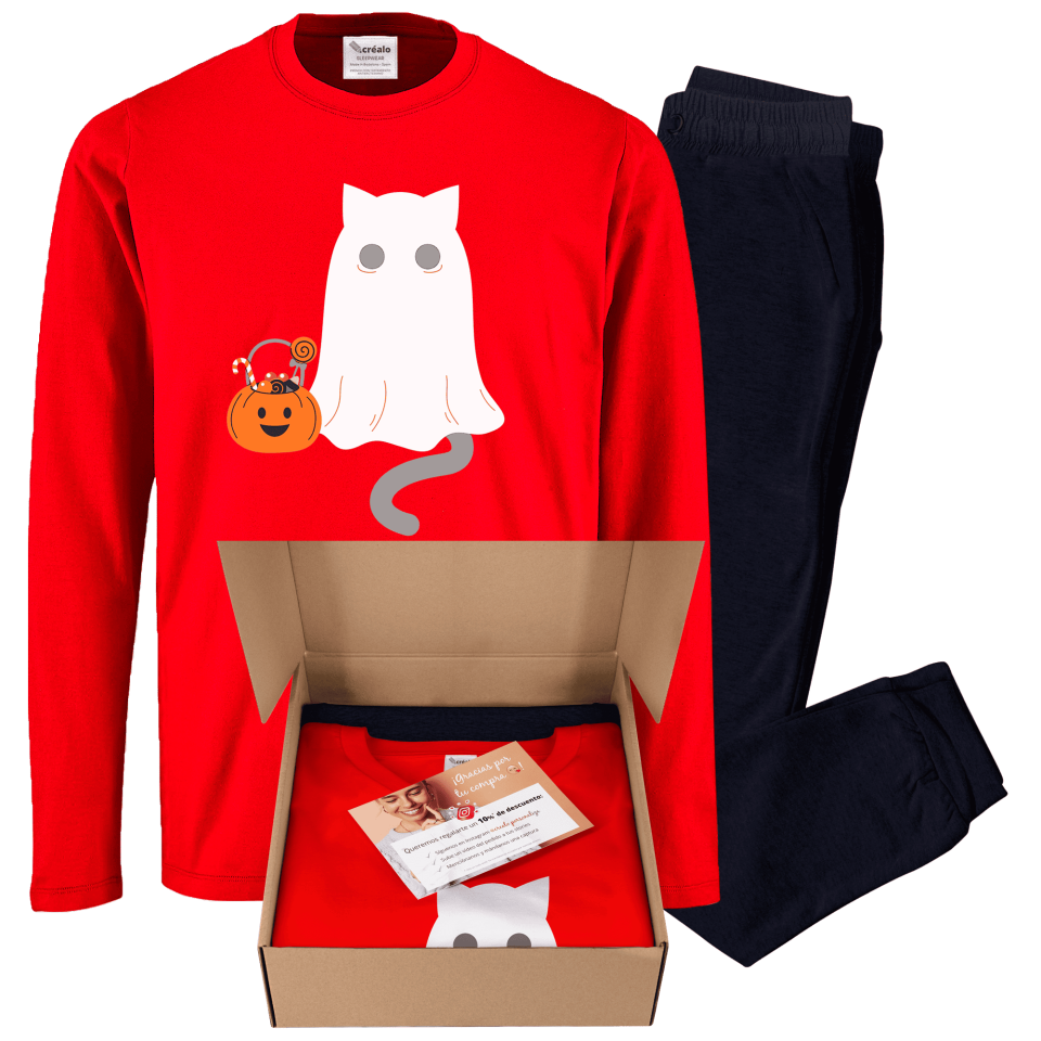 Pijama Gato Fantasma