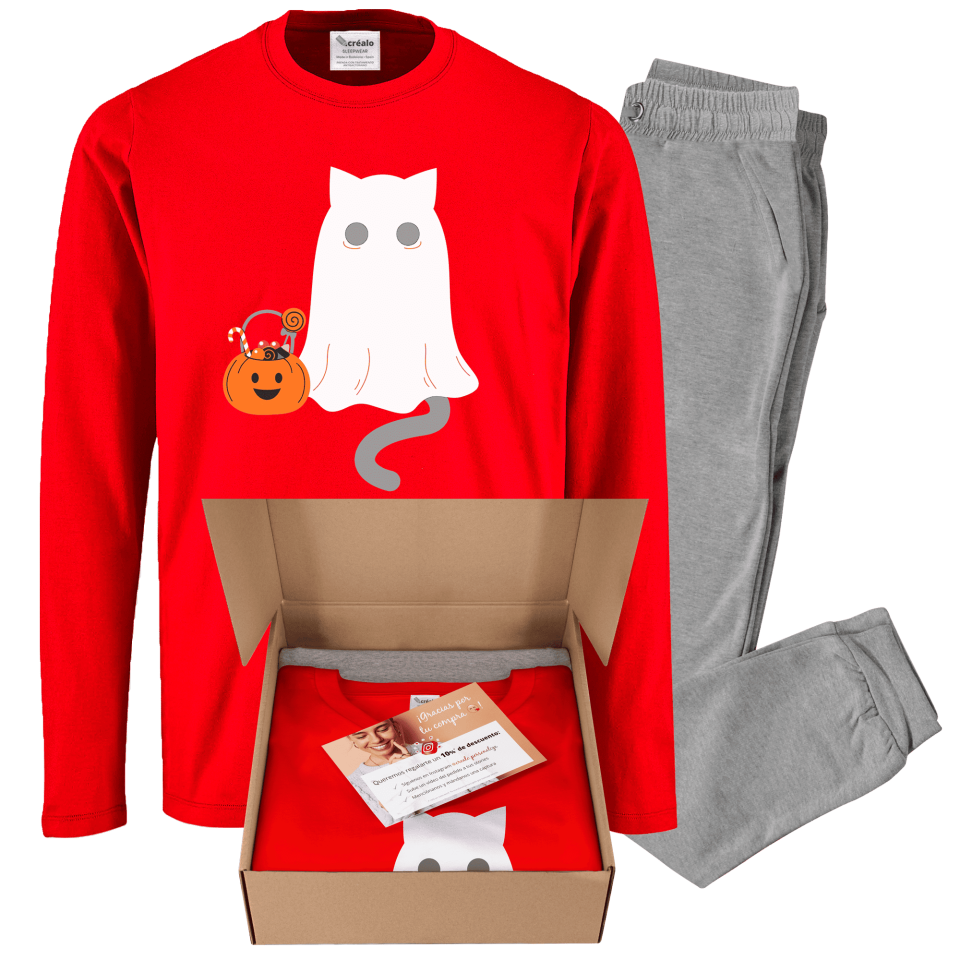 Pijama Gato Fantasma