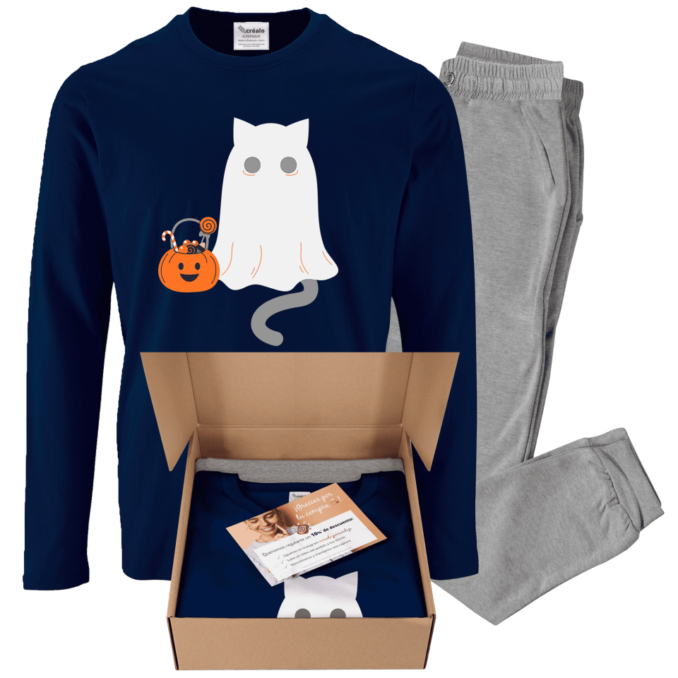 Pijama Gato Fantasma