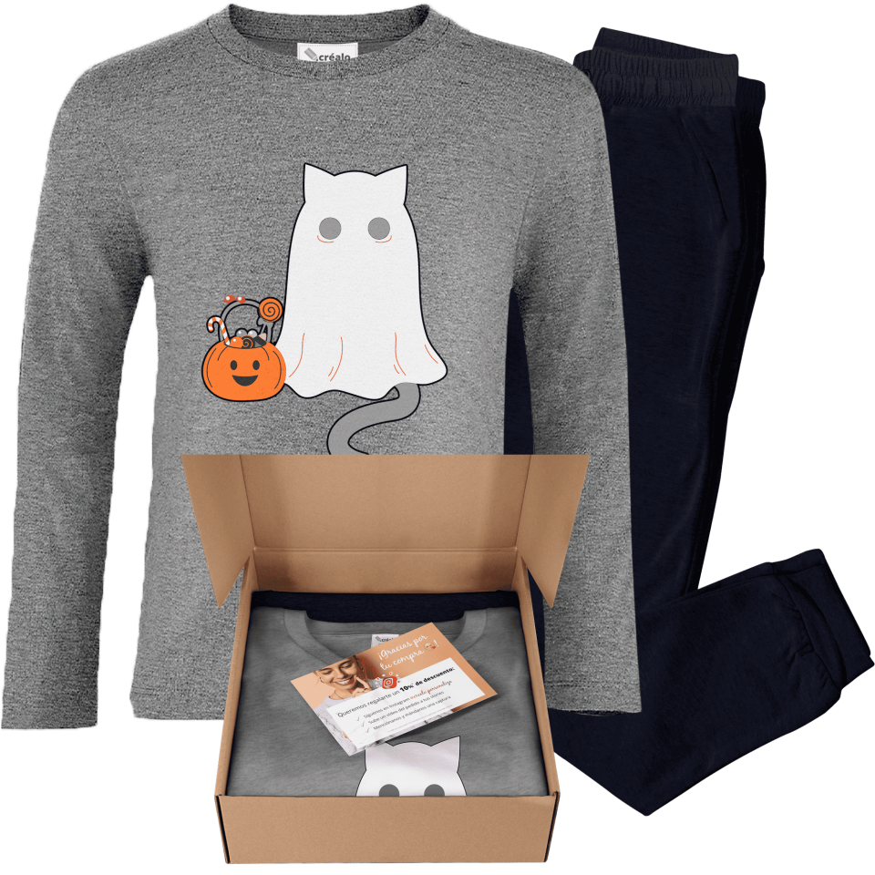 Pijama infantil Gato Fantasma