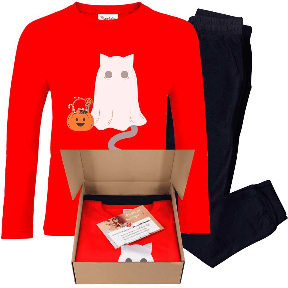 Pijama infantil Gato Fantasma