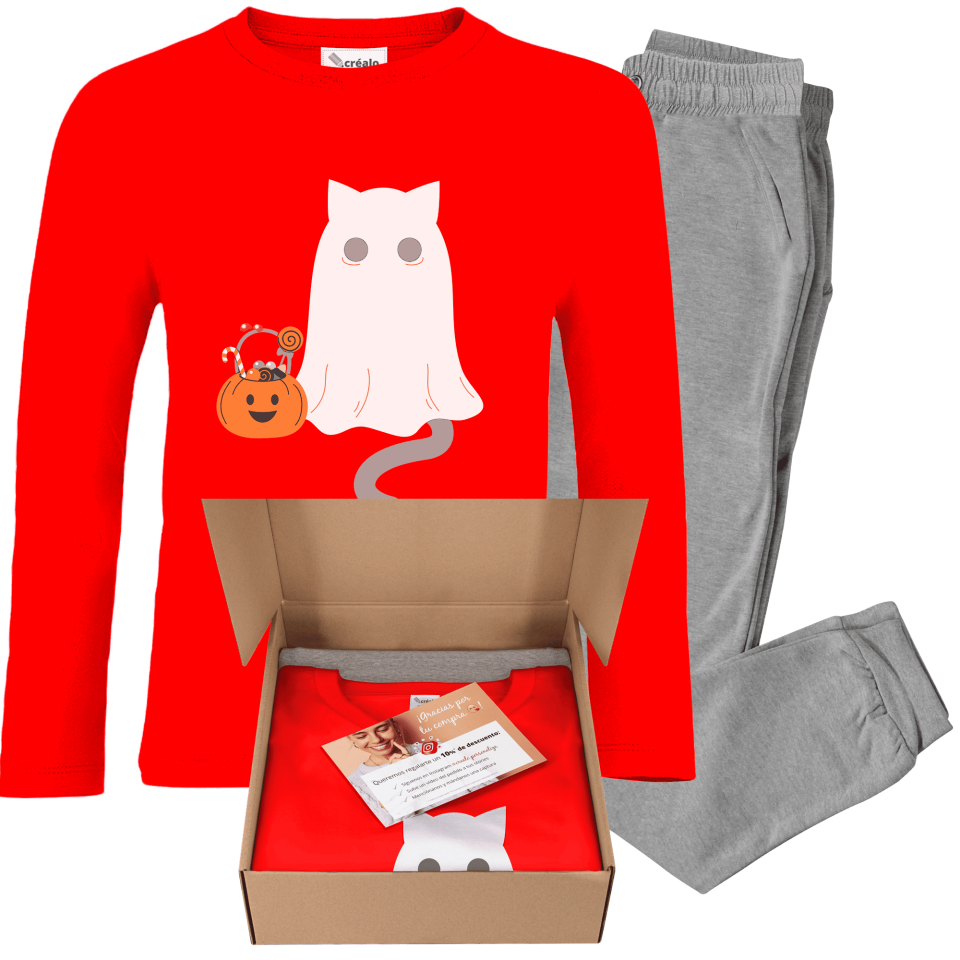 Pijama infantil Gato Fantasma