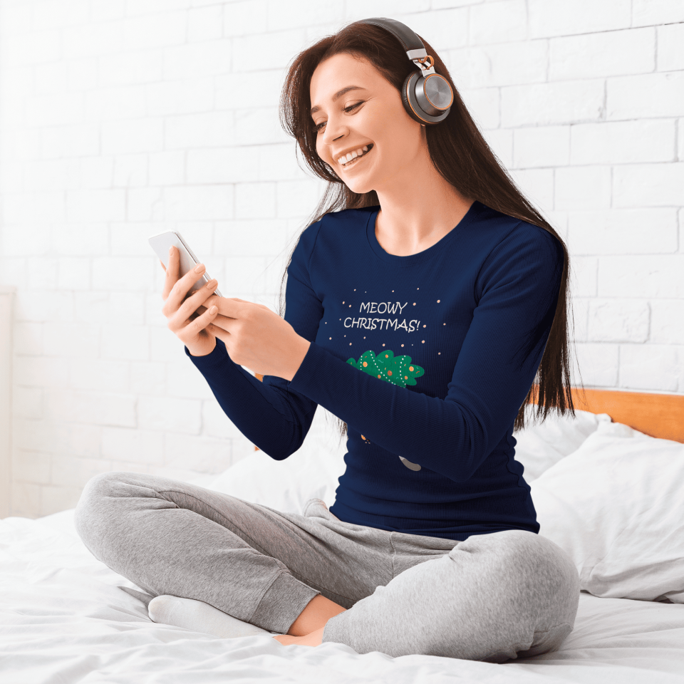 Pijama de mujer Meowy Christmas