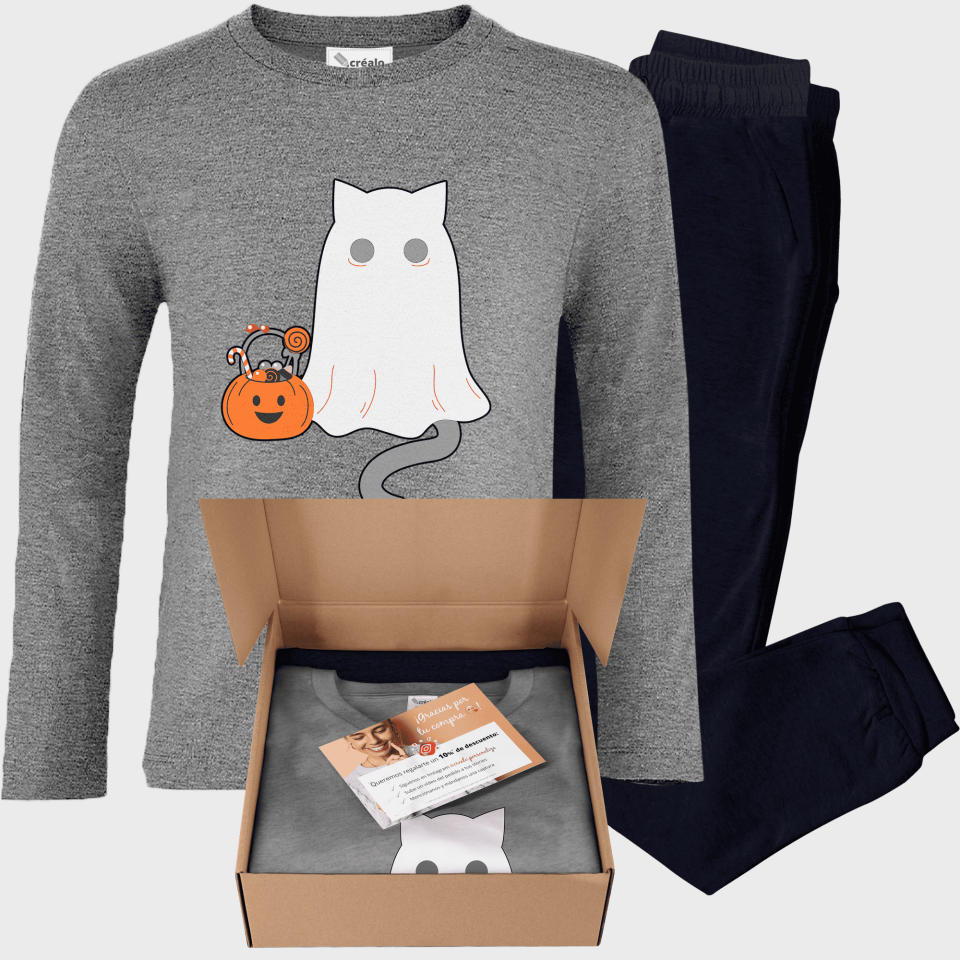 Pijama infantil Gato Fantasma
