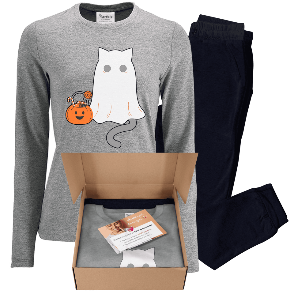 Pijama de mujer Gato Fantasma
