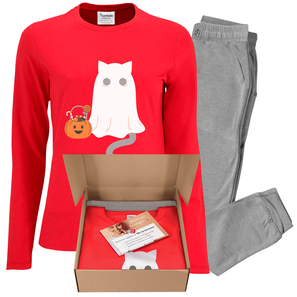 Pijama de mujer Gato Fantasma