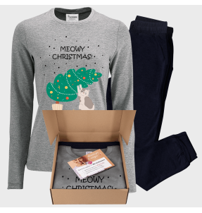 Pijama de mujer Meowy Christmas
