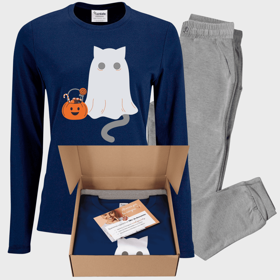 Pijama de mujer Gato Fantasma